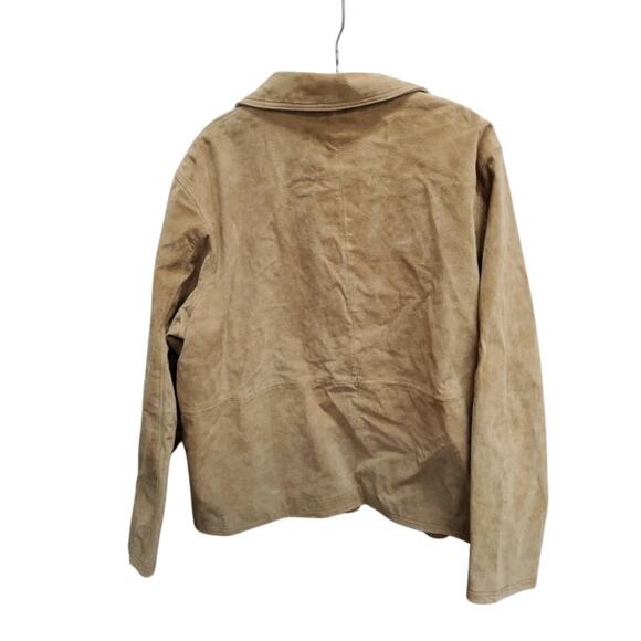 Women’s 1X Dialogue Vintage Tan Embroidered Jacket Cottagecore Festival - Picture 3 of 3